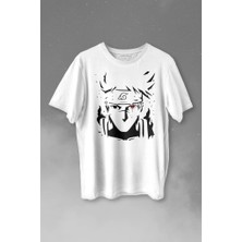 Kendim Seçtim Naruto Kakashi Anime Dizi Baskılı Tişört Unisex T-Shirt