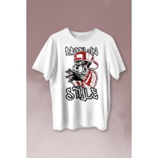 Kendim Seçtim Brooklyn Hip Hop Rap Music Grafitti Baskılı Tişört Unisex T-Shirt