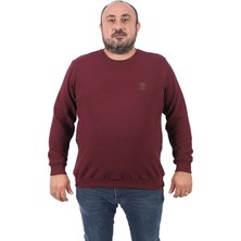 Moc Grande Mocgrande Büyük Beden Sweatshirt Gipeli Casual 22712-BORDO