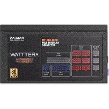 ZALMAN ZM1000-EBTII (WATTTERA1000W) +80 Plus Gold Yüksek Koruma Devre Tasarımı Güç Kaynağı