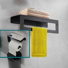 Archive Metal Banyo Havlu Askılığı ve Tuvalet Kağıdı Askılığı 2'li Set