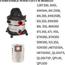 Galaxxy 5 Paket Yedek Islak/kuru Vakum Torbaları Shop-Vac Ridgid Için Toz Torbaları 5-8 Galon Vakum 9066100 90661 906-61 (Yurt Dışından)