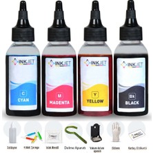 inkjet Canon E414/404/484/E474 Yazıcı Uyumlu Kartuş Dolum Seti PG46/C56 Mürekkep Seti 4X100 ml Inkjet