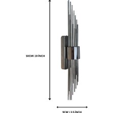 Wise Home WH-1081- GÜMÜŞ Duvar Aplikleri