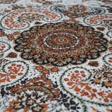 Pera - Nonki Home Yeni Nesil Pamuk Taban Yıkanabilir Oturma Odası Halısı
