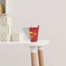 Tuffex Lisanslı Superman Pipetli Bardak 0,40 Lt