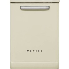 Vestel BM 5001 Retro Bej 5 Programlı Bulaşık Makinesi