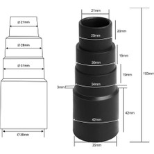 Gorgeous 2 Adet Evrensel Elektrikli Süpürge Güç Aleti - Vakum Adaptörü Için Toz Emme Hortumu Adaptörü (26.5mm,32.5mm,34.5mm,40.5mm) (Yurt Dışından)