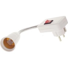 Ekvator Prizi E27 Duya Dünüştürücü Anahtarlı Oynar Başlıklı Duy-30 cm