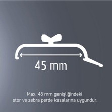 Koru Life Stor Perde Korniş Takma Aparatı Geniş 20 Adet (4.5 Cm)