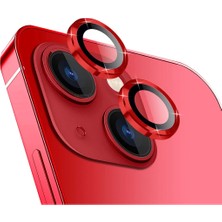 MTK Moveteck Apple iPhone 14 Plus Uyumlu Kamera Lens Koruma Camı 3D 2 Parça Tekli Mor-Vb Renkli