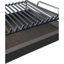 Beyaz Şömine Şömine Izgarası Çekmeceli 68 cm