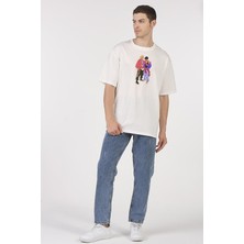 To Cosmos Oversize T-Shirt Eiji Ekru