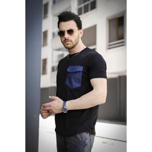 Oksit Bastien Kapaklı Kot Cepli Erkek Tshirt