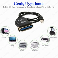 BK Teknoloji Usb/lpt Paralel Port Ieee 1284 Yazıcı Adaptör Kablosu