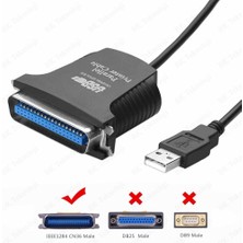 BK Teknoloji Usb/lpt Paralel Port Ieee 1284 Yazıcı Adaptör Kablosu