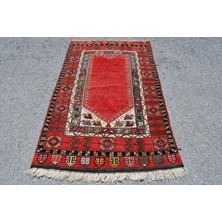 Kayra Export Türk Halısı, Eskitme Halı, Halı, 117 x 196  cm  Kırmızı Halı,  Alan Halı, El Dokuma Alan Halı,  4630
