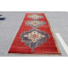 Kayra Export Türk Halısı, Eskitme Halı, Halı, 143 x 345  cm  Kırmızı Halı, Bohemsı Yer Halı, Anadolusı Yer Halı,  335