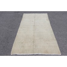 Kayra Export Eskitme Halı, Türk Halısı, Halı, 119 x 211  cm  Bej Halı, El Dokuma Banyo Halı, Yün Alan Halı,  3331