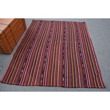 Kayra Export Eskitme Halı, Türk Halısı, Halı, 163 x 197  cm  Mor Halı, Ofice Banyo Halı, Organik Banyo Halı,  11462