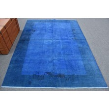 Kayra Export Türk Halısı, Eskitme Halı, Halı, 167 x 232  cm  Mavi Halı, Bohemsı Yer Halı, Kabilesı Salon Halı,  11250