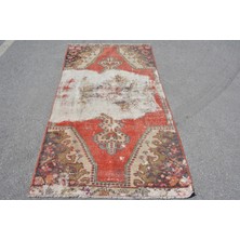 Kayra Export Eskitme Halı, Türk Halısı, Halı, 109 x 208  cm  Kırmızı Halı, Kabilesı Alan Halı, Alan Halı,  6516