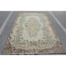 Kayra Export Eskitme Halı, Türk Halısı, Halı, 173 x 263  cm  Bej Halı, Organik Büyük Halı, Bahçe Yer Halı,  7754