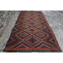 Kayra Export Türk Halısı, Eskitme Halı, Halı, 176 x 346  cm  Kırmızı Halı, El Yapımı Yer Halı, Bohemsı Büyük Halı,  1