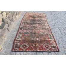 Kayra Export Türk Halısı, Eskitme Halı, Halı, 136 x 287  cm  Kahverengi Halı, El Yapımı Yer Halı,  1568