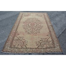 Kayra Export Eskitme Halı, Türk Halısı, Halı, 175 x 265  cm  Bej Halı, Yün Oturma Odası Halı, Ofice Büyük Halı,  5206