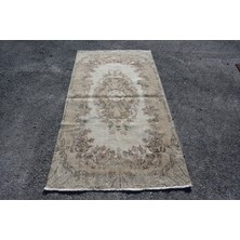 Kayra Export Eskitme Halı, Türk Halısı, Halı, 110 x 203  cm  Bej Halı,  Alan Halı, El Yapımı Banyo Halı,  5506