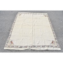 Kayra Export Eskitme Halı, Türk Halısı, Halı, 155 x 187  cm  Beyaz Halı,  Banyo Halı, Bohemsı Banyo Halı,  6494