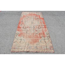Kayra Export Eskitme Halı, Türk Halısı, Halı, 123 x 268  cm  Kırmızı Halı, El Dokuma Banyo Halı,  6340
