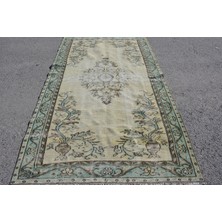 Kayra Export Eskitme Halı, Türk Halısı, Halı, 154 x 264  cm  Bej Halı, El Yapımı Yer Halı, Büyük Halı,  7285