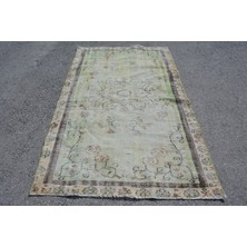 Kayra Export Eskitme Halı, Türk Halısı, Halı, 137 x 225  cm  Yeşil Halı,  Alan Halı, Dekoratif Alan Halı,  9673