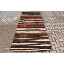 Kayra Export Eskitme Halı, Türk Halısı, Halı, 120 x 283  cm  Kahverengi Halı, Bohemsı Banyo Halı,  8125