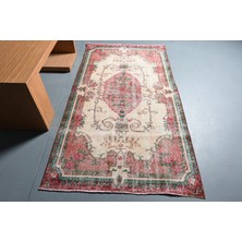 Kayra Export Eskitme Halı, Türk Halısı, Halı, 112 x 212  cm  Bej Halı, El Yapımı Banyo Halı, Organik Alan Halı,  1050