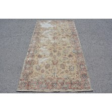 Kayra Export Türk Halısı, Eskitme Halı, Halı, 112 x 211  cm  Bej Halı, Yün Alan Halı, Kabilesı Alan Halı,  9662