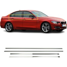 A&G Tuning Bmw 3 Serisi F30 Krom Cam Çıtası 4 Prç 2012-2019 Arası Paslanmaz Çelik