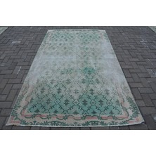 Kayra Export Türk Halısı, Eskitme Halı, Halı, 144 x 245  cm  Yeşil Halı, Dekoratif Alan Halı, El Yapımı Alan Halı,  9