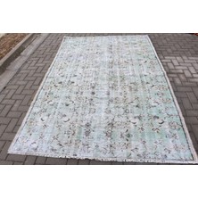 Kayra Export Türk Halısı, Eskitme Halı, Halı, 178 x 268  cm  Yeşil Halı, Yün Yer Halı, Dekoratif Yer Halı,  8121