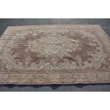 Kayra Export Türk Halısı, Eskitme Halı, Halı, 198 x 299  cm  Kahverengi Halı, Yün Yer Halı, Büyük Halı,  8875