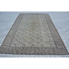 Kayra Export Eskitme Halı, Türk Halısı, Halı, 195 x 297  cm  Bej Halı, Bahçe Salon Halı, Yün Oturma Odası Halı,  1094
