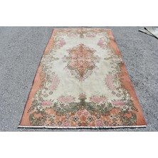 Kayra Export Türk Halısı, Eskitme Halı, Halı, 134 x 230  cm  Turuncu Halı, Anadolusı Banyo Halı,  9471