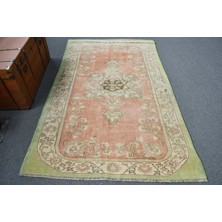 Kayra Export Türk Halısı, Eskitme Halı, Halı, 140 x 220  cm  Turuncu Halı, Anadolusı Banyo Halı,  11842