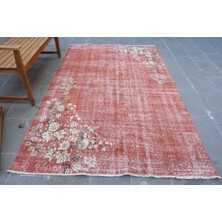 Kayra Export Türk Halısı, Eskitme Halı, Halı, 157 x 257  cm  Kırmızı Halı, Dekoratif Büyük Halı,  4606