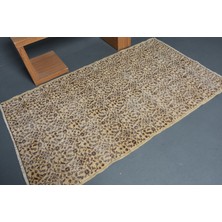 Kayra Export Eskitme Halı, Türk Halısı, Halı, 117 x 202  cm  Kahverengi Halı, Organik Banyo Halı,  10980