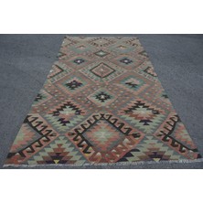 Kayra Export Türk Kilim, Eskitme Kilim, Large Kilim, 169 x 300  cm  Yeşil Kilim, Dekoratif Kilim, Yersı Kilim,  7369