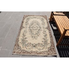 Kayra Export Eskitme Halı, Türk Halısı, Halı, 112 x 206  cm  Kahverengi Halı, Yün Banyo Halı, Banyo Halı,  4486