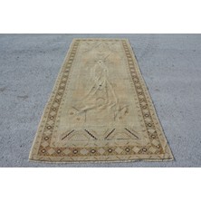Kayra Export Eskitme Halı, Türk Halısı, Halı, 143 x 330  cm  Kahverengi Halı, Bohemsı Salon Halı,  8925